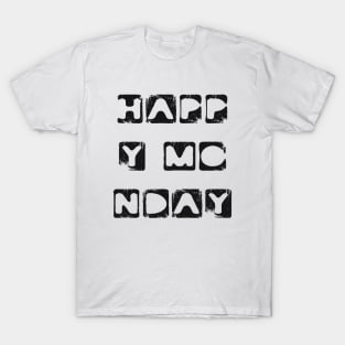 Monday Motivation days of the week typography T-Shirt